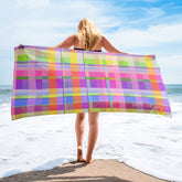 Soft, absorbent Rainbow Spectrum towel, perfect for adding a splash of color and joy to daily routines.